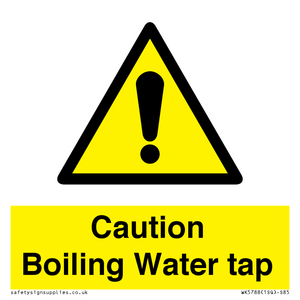 Caution Boiling Water Tap